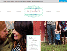 Tablet Screenshot of erinmichellephotography.com